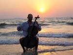 Kalyan with his Luis and Clark carbon fiber cello